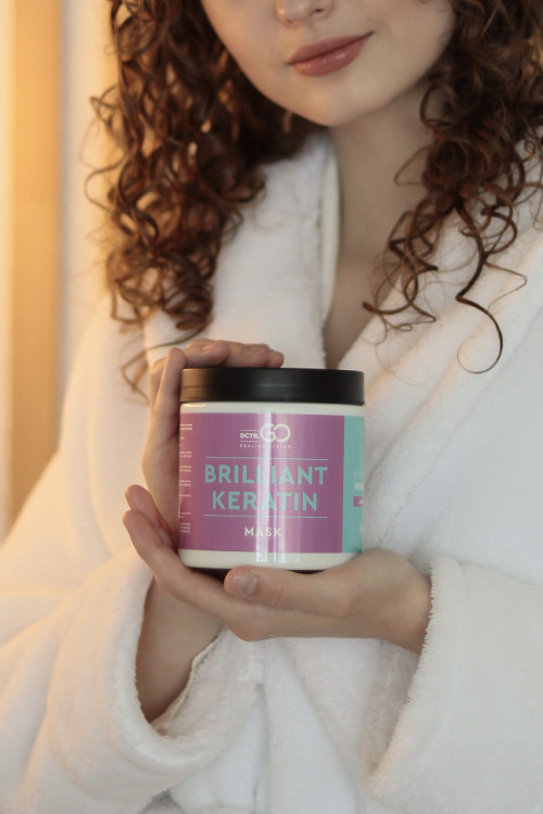 Kератиновая маска для любого типа волос 250 мл. Keratin SPA hair repair в Пензе