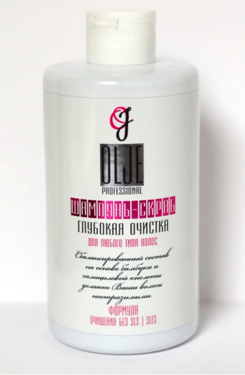 OLJE Шампунь – скраб глубокая очистка для любого типа волос, 450 мл в Пензе